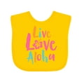 thumbnail image 1 of Inktastic Live Love Aloha Boys or Girls Baby Bib, 1 of 4