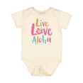 thumbnail image 1 of Inktastic Live Love Aloha Boys or Girls Baby Bodysuit, 1 of 5