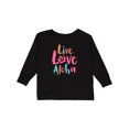 thumbnail image 1 of Inktastic Live Love Aloha Boys or Girls Long Sleeve Toddler T-Shirt, 1 of 5