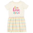 thumbnail image 1 of Inktastic Live Love Aloha Girls Toddler Dress, 1 of 5