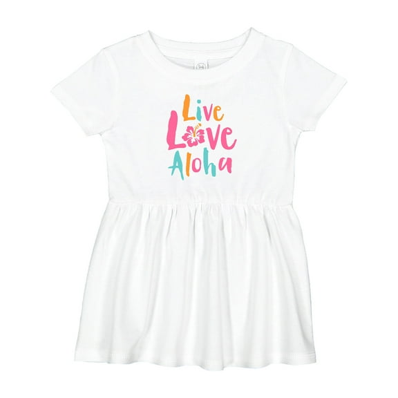 Inktastic Live Love Aloha Girls Baby Dress