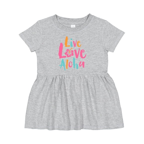 Inktastic Live Love Aloha Girls Baby Dress