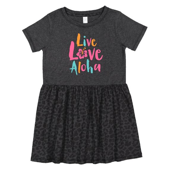 Inktastic Live Love Aloha Girls Toddler Dress