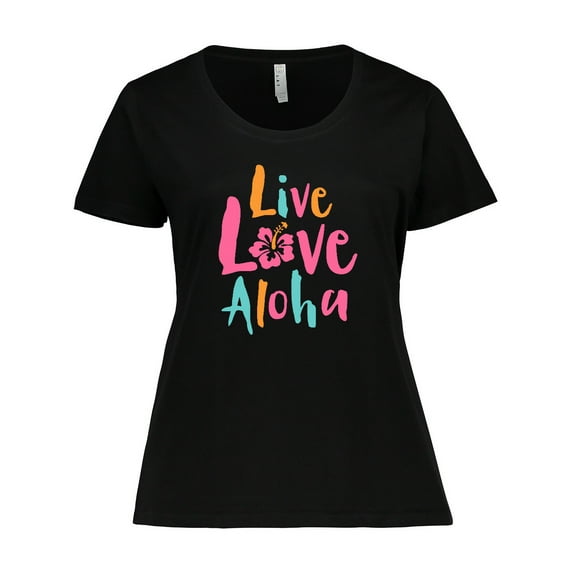 Inktastic Live Love Aloha Women's Plus Size T-Shirt