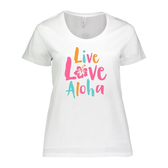 Inktastic Live Love Aloha Women's Plus Size T-Shirt