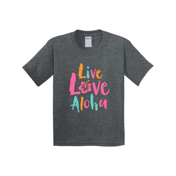 Inktastic Live Love Aloha Youth T-Shirt