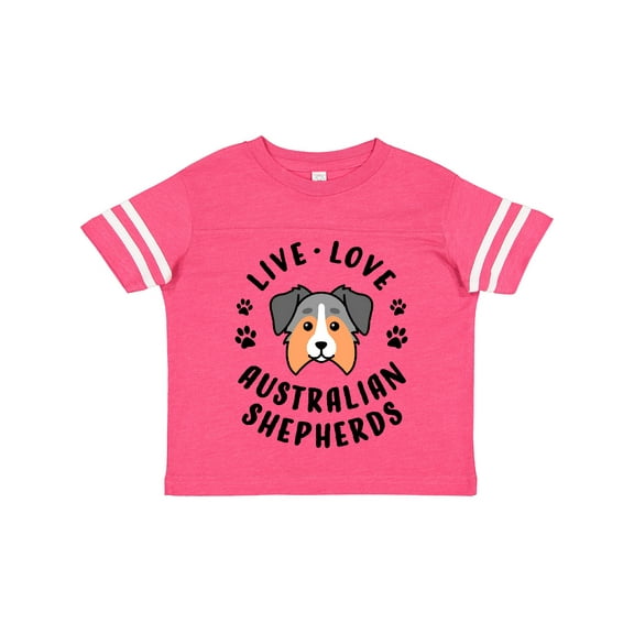 Inktastic Live Love Australian Shepherds Boys or Girls Toddler T-Shirt