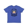 thumbnail image 1 of Inktastic Live Love Australian Shepherds Youth T-Shirt, 1 of 5