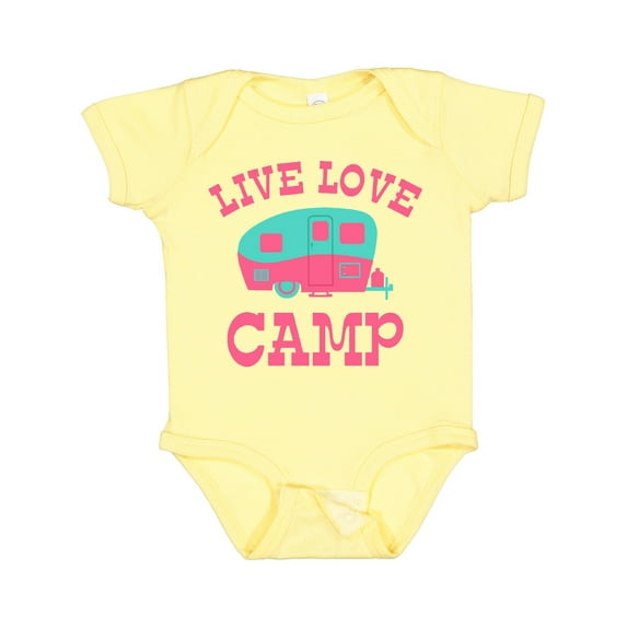 Inktastic Live Love Camp Rv Girls Baby Bodysuit