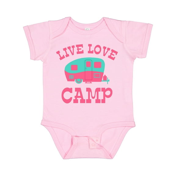 Inktastic Live Love Camp Rv Girls Baby Bodysuit