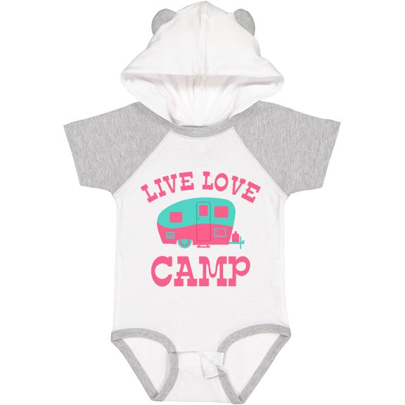 Inktastic Live Love Camp Rv Girls Baby Bodysuit
