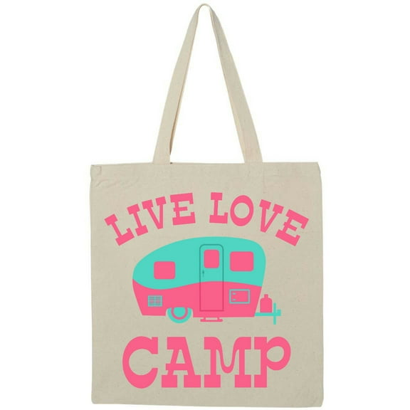 Inktastic Live Love Camp RV Tote Bag