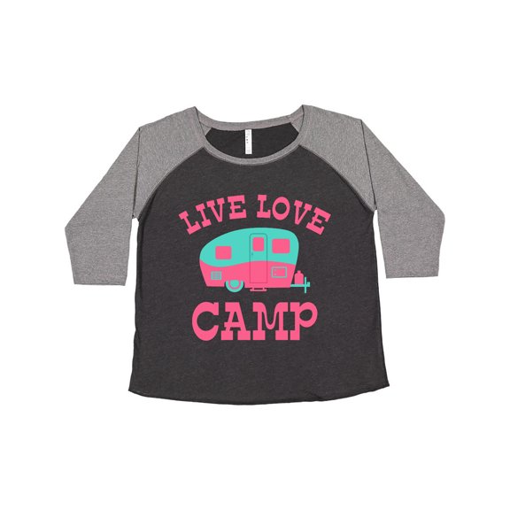 Inktastic Live Love Camp RV Women's Plus Size T-Shirt