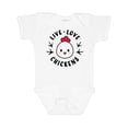 thumbnail image 1 of Inktastic Live Love Chickens Boys or Girls Baby Bodysuit, 1 of 5