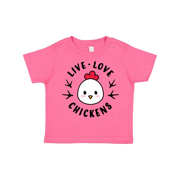 Inktastic Live Love Chickens Boys or Girls Toddler T-Shirt