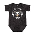 thumbnail image 1 of Inktastic Live Love Cows Boys or Girls Baby Bodysuit, 1 of 5