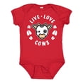 thumbnail image 1 of Inktastic Live Love Cows Boys or Girls Baby Bodysuit, 1 of 5