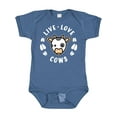 thumbnail image 1 of Inktastic Live Love Cows Boys or Girls Baby Bodysuit, 1 of 5