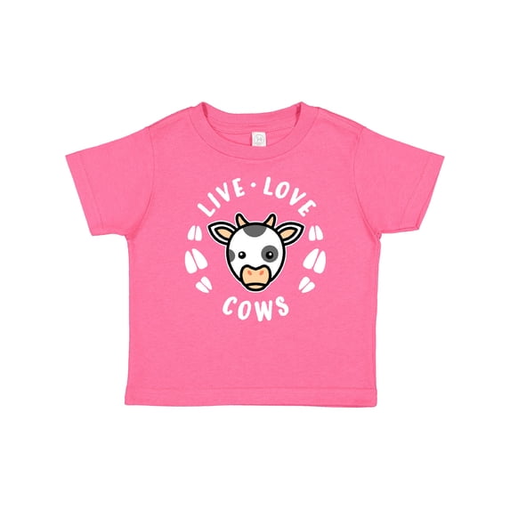 Inktastic Live Love Cows Boys or Girls Baby T-Shirt
