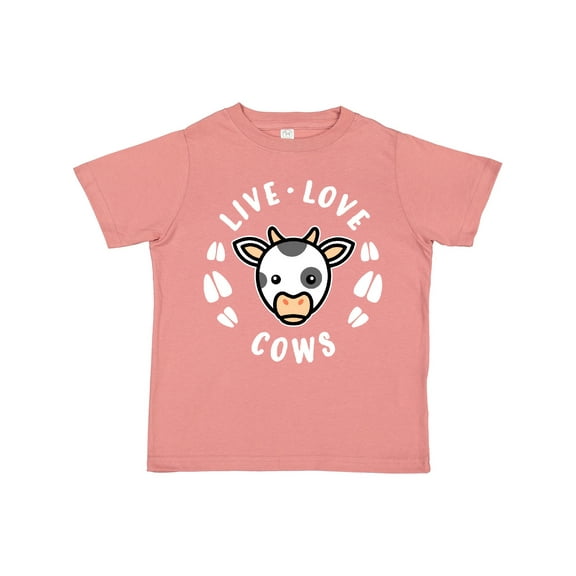 Inktastic Live Love Cows Boys or Girls Toddler T-Shirt