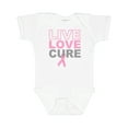 thumbnail image 1 of Inktastic Live Love Cure Breast Cancer Boys or Girls Baby Bodysuit, 1 of 5
