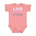 thumbnail image 1 of Inktastic Live Love Cure Breast Cancer Boys or Girls Baby Bodysuit, 1 of 5