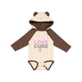 thumbnail image 1 of Inktastic Live Love Cure Breast Cancer Boys or Girls Long Sleeve Baby Bodysuit, 1 of 5