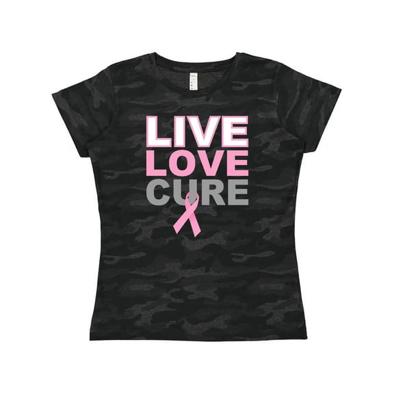 Inktastic Live Love Cure Breast Cancer Women's T-Shirt