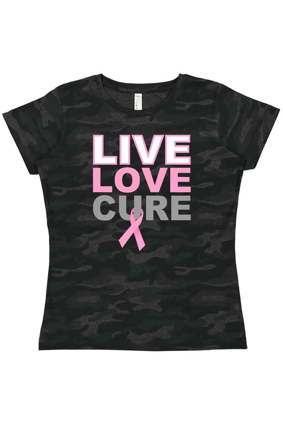 Live Love Cure Breast Cancer Women's T-Shirt