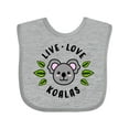 thumbnail image 1 of Inktastic Live Love Koalas Boys or Girls Baby Bib, 1 of 4