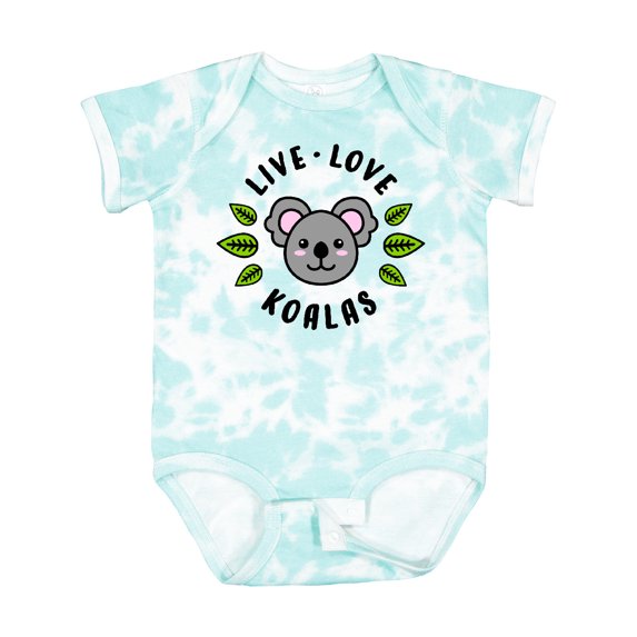 Inktastic Live Love Koalas Boys or Girls Baby Bodysuit