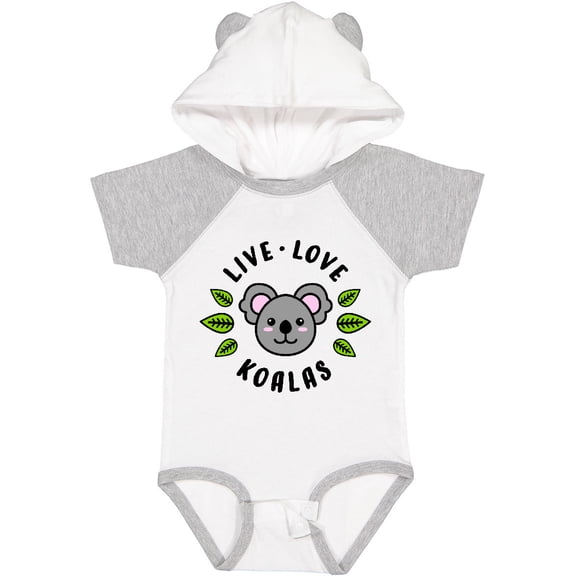 Inktastic Live Love Koalas Boys or Girls Baby Bodysuit