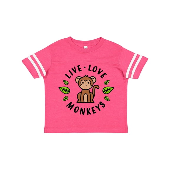 Inktastic Live Love Monkeys Boys or Girls Toddler T-Shirt