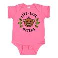 thumbnail image 1 of Inktastic Live Love Otters Boys or Girls Baby Bodysuit, 1 of 5