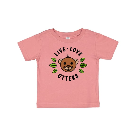 Inktastic Live Love Otters Boys or Girls Baby T-Shirt