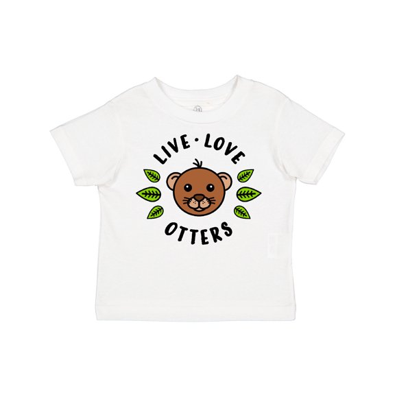 Inktastic Live Love Otters Boys or Girls Toddler T-Shirt