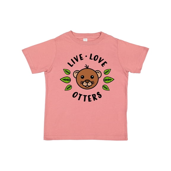 Inktastic Live Love Otters Boys or Girls Toddler T-Shirt