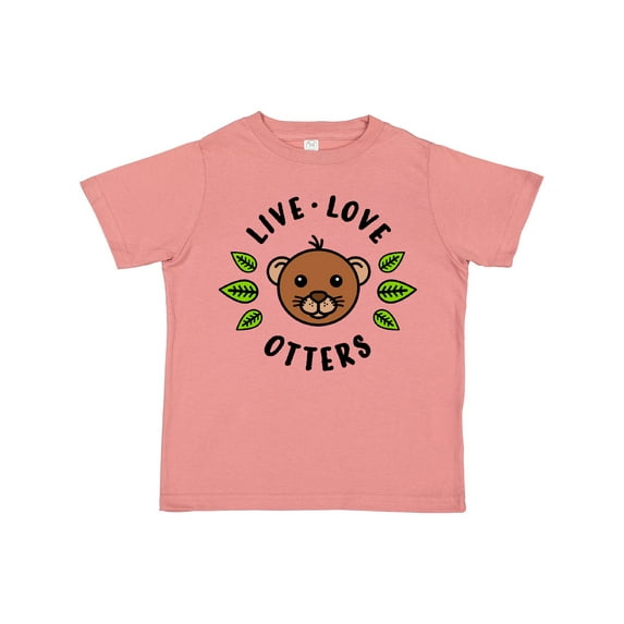 Inktastic Live Love Otters Boys or Girls Toddler T-Shirt