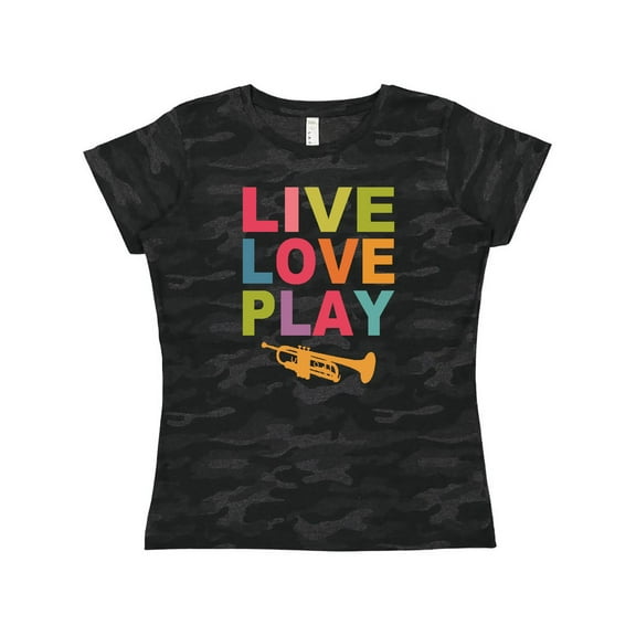 Inktastic Live Love Play The Trumpet Women's T-Shirt