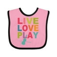 thumbnail image 1 of Inktastic Live Love Play Violin Girls Baby Bib, 1 of 4
