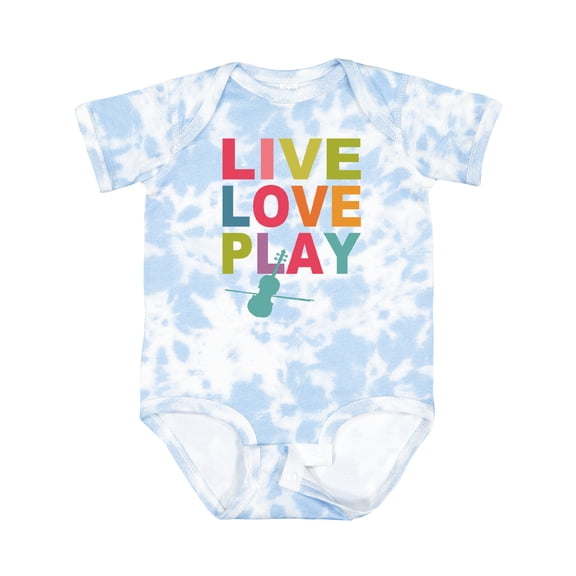 Inktastic Live Love Play Violin Girls Baby Bodysuit