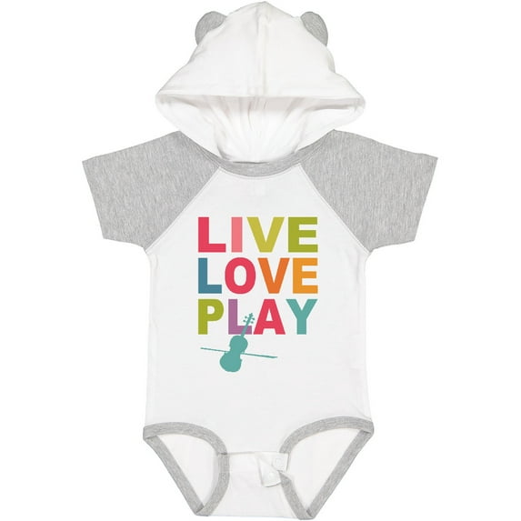 Inktastic Live Love Play Violin Girls Baby Bodysuit