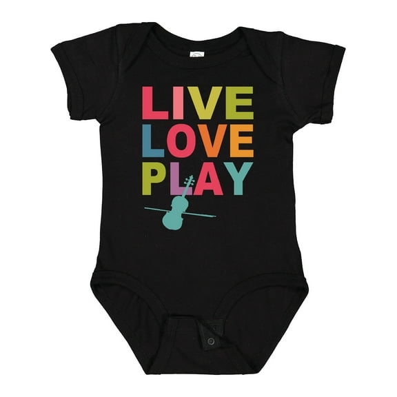 Inktastic Live Love Play Violin Girls Baby Bodysuit
