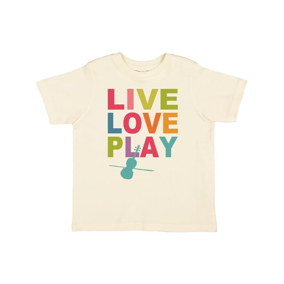Inktastic Live Love Play Violin Girls Toddler T-Shirt