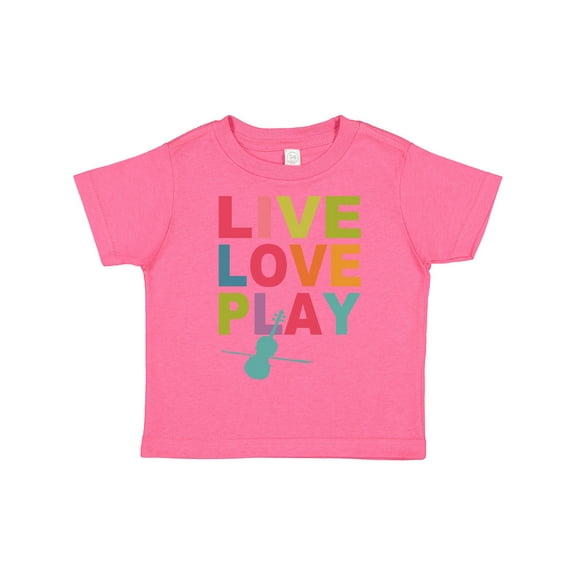 Inktastic Live Love Play Violin Girls Toddler T-Shirt