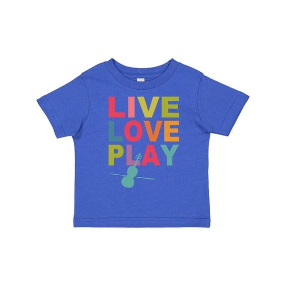 Inktastic Live Love Play Violin Girls Toddler T-Shirt