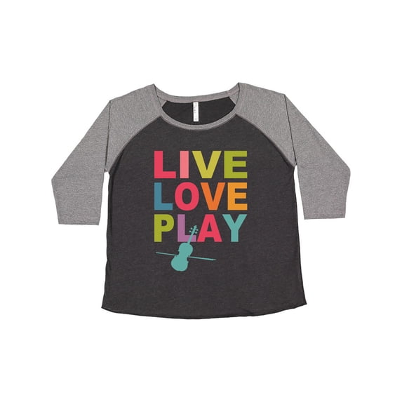 Inktastic Live Love Play Violin Women's Plus Size T-Shirt