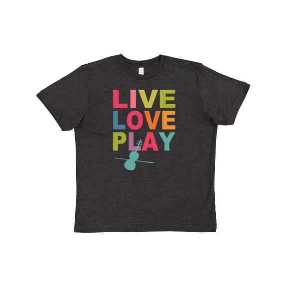 Inktastic Live Love Play Violin Youth T-Shirt