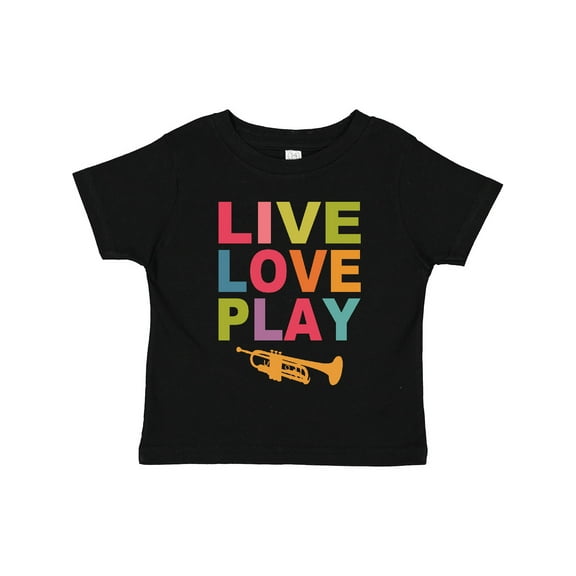 Inktastic Live Love Play the Trumpet Boys or Girls Toddler T-Shirt