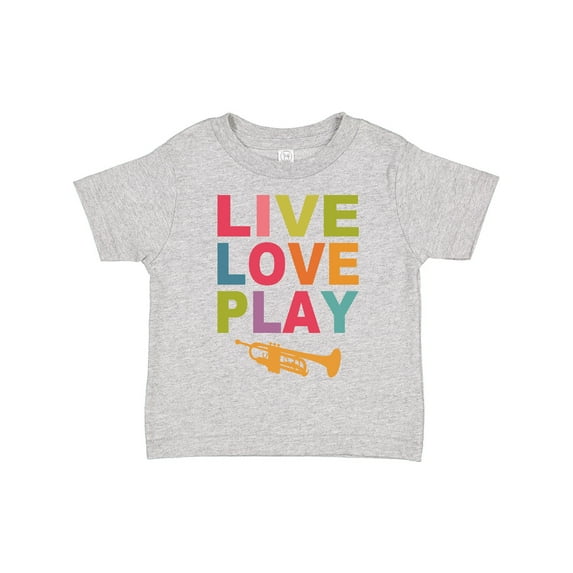 Inktastic Live Love Play the Trumpet Boys or Girls Toddler T-Shirt